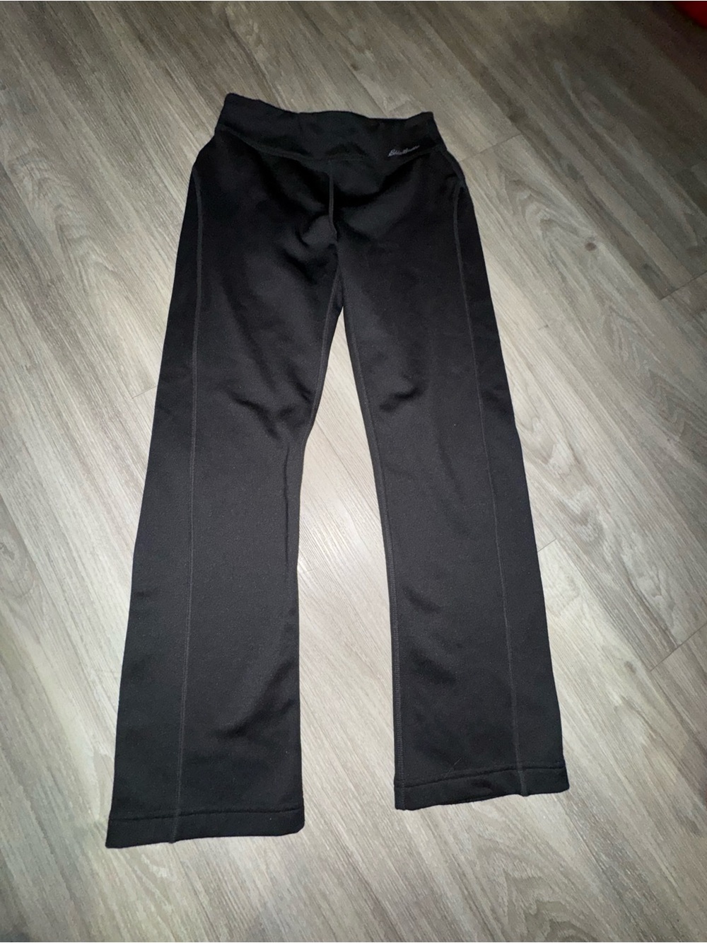 Eddie Bauer Black Women's Straight-Leg Thermal Pants